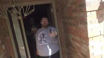 Francis with Gun