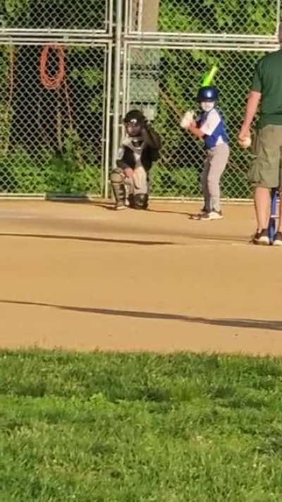 To play catcher