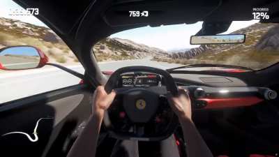 Testing the camera movement of my custom Head Camera for DRIVECLUB