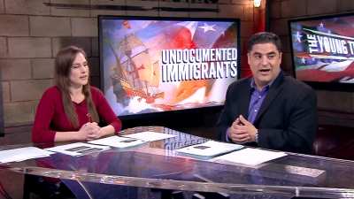 Native American shuts down anti immigrant protest