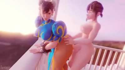 Chun-Li Gets Fucked By Futa Elise (Tyviania) [OC, Street Fighter]