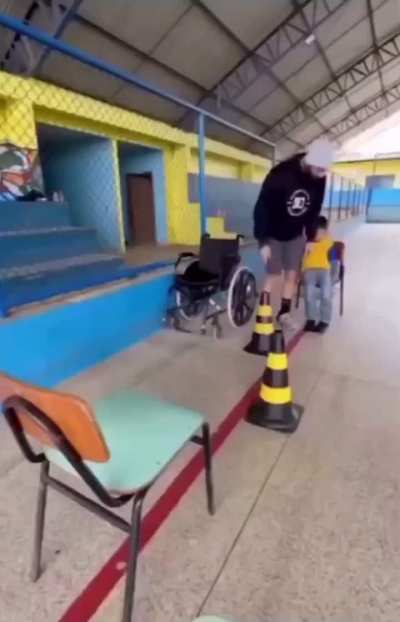 This teacher takes time out of every day to help this student with Cerebral Palsy walk... and they accomplished their goal... He&rsquo;s walking!