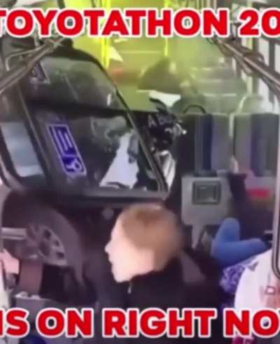Bus t-boned&acirc;&brvbar; Insta reels is crazy