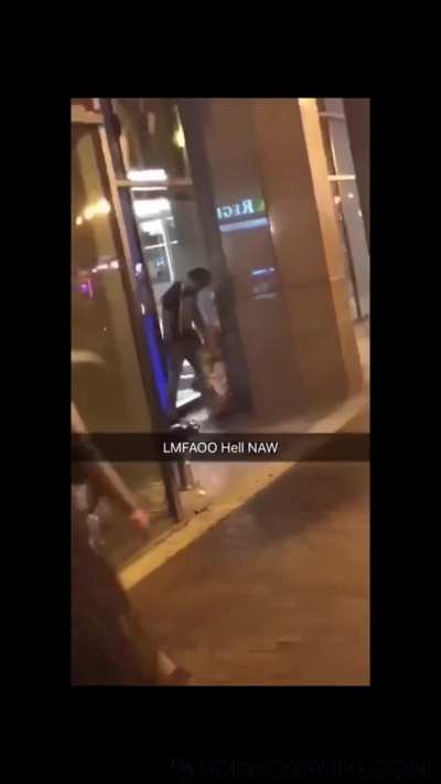 Blonde sucks dick in busy streets