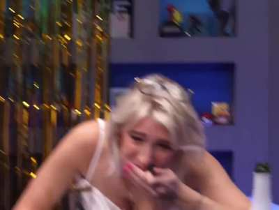 Trying not to spit