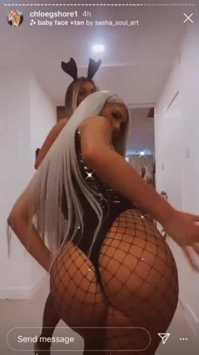 Slapping her ass
