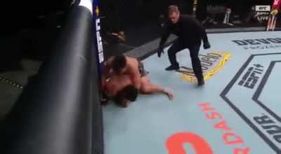 Henry Cejudo Bends the Knee to stop Dominick Cruz by TKO at UFC 249.
