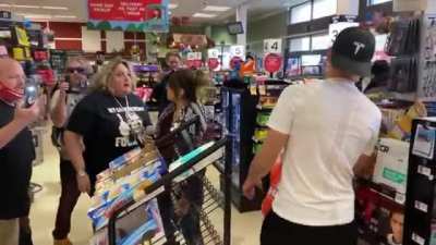 Crazy Anti-Mask Mob invades a Grocery Store (Originally posted on r/PublicFreakout by u/itsreallyreallytrue)