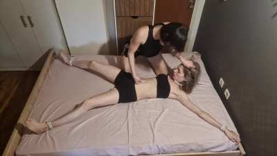 Alanna tied and punched