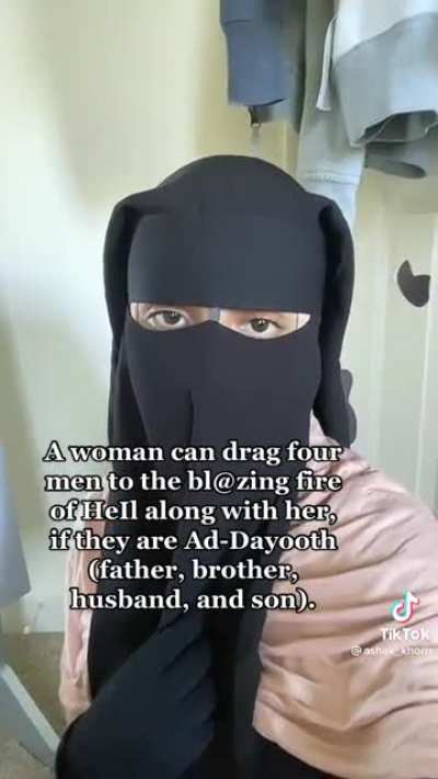 if your sister doesn&rsquo;t cover up you&rsquo;re going to hell with her