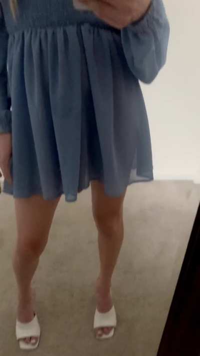 Was supposed to wear this dress for a wedding, guess my dicks too big 🥺