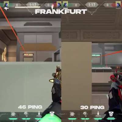 You did not get "running killed" you got high PlNG peeked - A comparison showing HIGH vs LOW PlNG when holding angles and peeking.