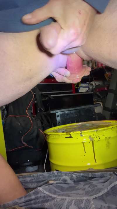 Needed a huge dildo in my ass when working on wife&rsquo;s car!