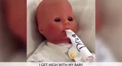 Danny’s getting high with the baby???? 😰