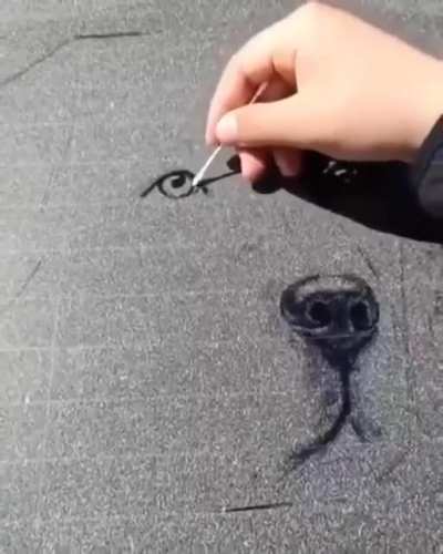 This artist takes car dust art to the next level!