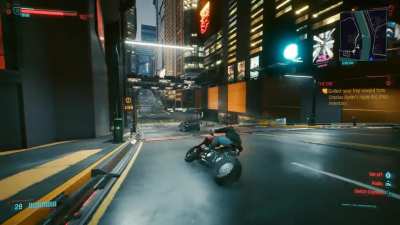 Who says Cyberpunk is a buggy game? All looks perfectly normal to me.