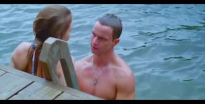 Sydney Sweeney in lake scene