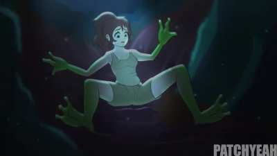 frog transformation  (animation done by patchyeah)
