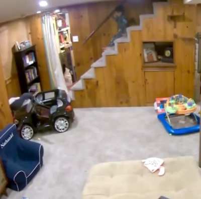 Kid Leaves Lego On The Stairs