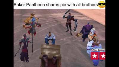 Brother😎 Baker Pantheon🥯 baking Halal pie🥧 to serve all brothers😎 with slice of Holy pie🍰 in time for Iftar☪️ to end Ramadan fast😮👌 (MASHALLAH🙏) 5 stars ⭐⭐⭐⭐⭐ on Yelp😎👍