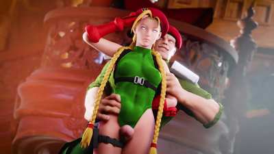 Cammy White thighs fuck (AyyTeeThreeDee) [Street Fighter]