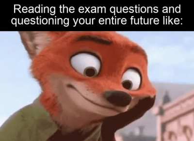 That moment of panic
