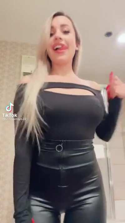 She might be having a seizure, but nice nips...