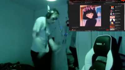 Twitch streamer just vibing