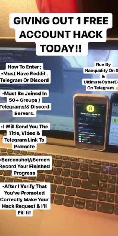 THANK YOU GUYS FOR 50K MEMBERS ON TELEGRAM!! TO THANK EVERYONE WE&rsquo;RE GIVING OUT A FREE HACK TO ANYONE WHO CAN PROMOTE US ACROSS REDDIT, TELEGRAM, DISCORD &amp;amp; MORE 50 TIMES. HIT @UltimateCyberVendor ON TELEGRAM FOR INSTRUCTIONS 🗣‼️