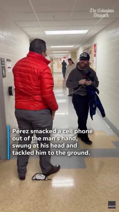 When a college professor attacks: Ohio State University assistant attacks a cameraman.