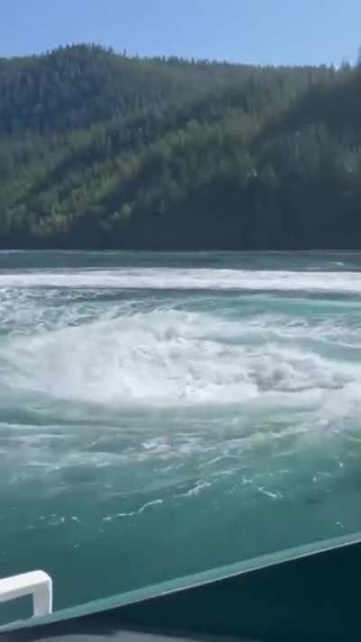 "How close to this whirlpool do you think I can get?"