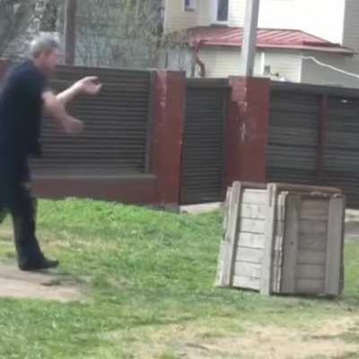 He has a black belt in Crackhead Kung Fu