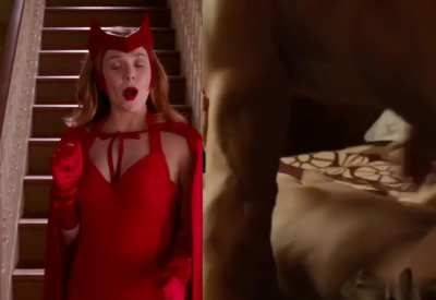 Reminder of what Elizabeth Olsen had under that sexy Scarlett Witch costume