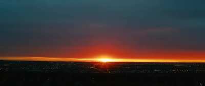 Sunrise from Nose Hill yesterday - subtle change of light.