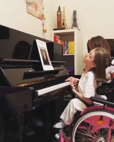 Valentina, 14, was born with a rare muscle disease and has been in a wheelchair for as long as she can remember. A year ago she couldn&rsquo;t even read music, now she&rsquo;s playing Chopin. She has also taught herself to play the cello, and believes she will change