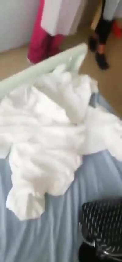 Nurses tell mother her newborn baby isn't her property so they can test the baby for covid. Mother refuses, they call social workers on her.