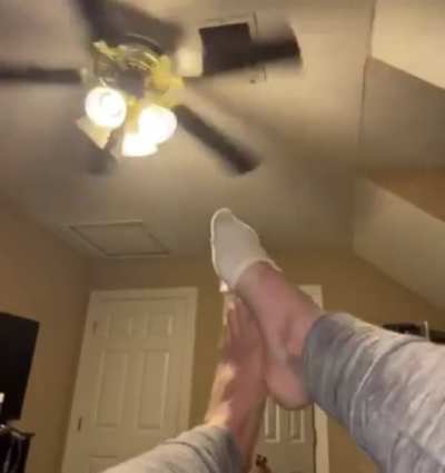 Socks come off