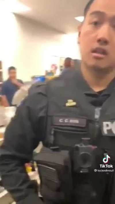 Telling an officer how the law works
