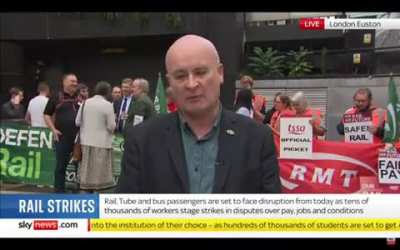 NiallPaterson - How close are we to a general strike? Mick Lynch(RMT) - "People are getting poorer every day of the week.. so there's a massive response coming from working people, because they are fed up with the way they're being treated"
