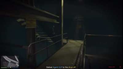 He&rsquo;s walking down the stairs