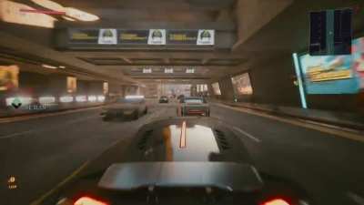 Cyberpunk 2077: Who needs breaks when you have a ghostcar?