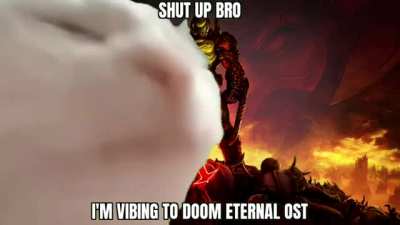 shut up bro I'm listening to DOOM Eternal OST (sound on)