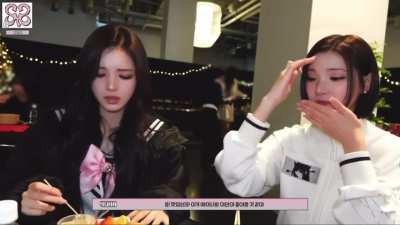 Yuha, Jiwoo, &amp;amp; A-na eating