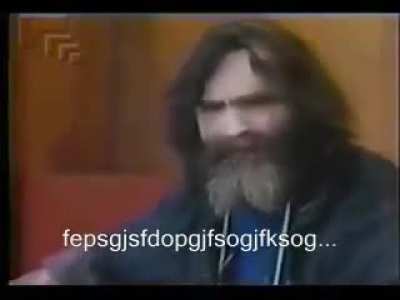Pregunta &eacute;pica de Charles Manson