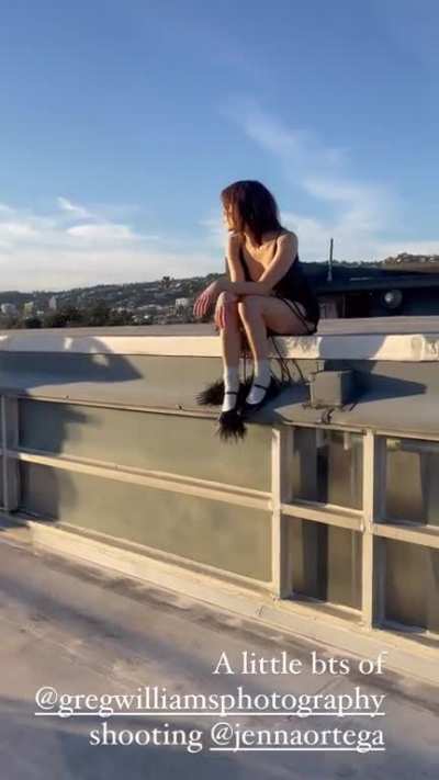 All BTS footage from Jenna Ortega&rsquo;s Sunday Times Style shoot