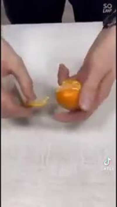 what could be inside that orange?
