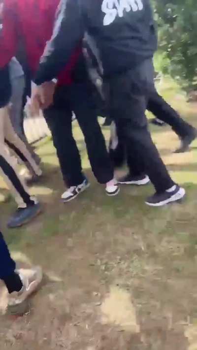 Cam breaking up a fight 