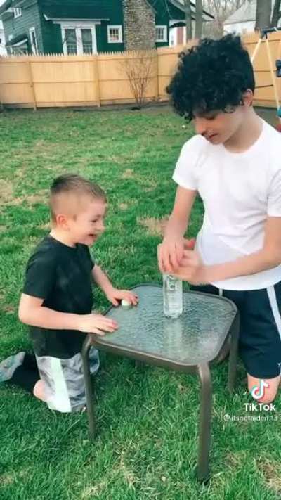 Being a d*ck to a kid for clout