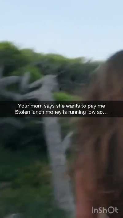 My bully didn’t even have to do anything to be inside mom