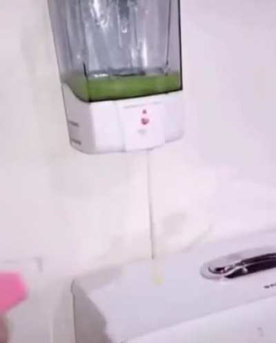 Soap dispenser won&rsquo;t stop spouting out soap